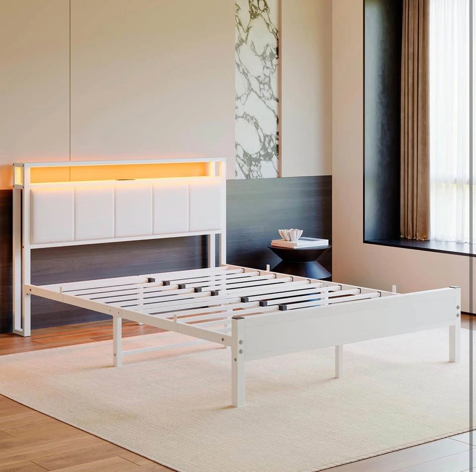 MOVING SALE QUEEN SIZE BED FRAME BRAND NEW ADJUSTABLE LED - photo 2