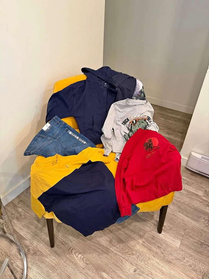 T shirts, zip-up hoodie and pants size 8-10 boys
