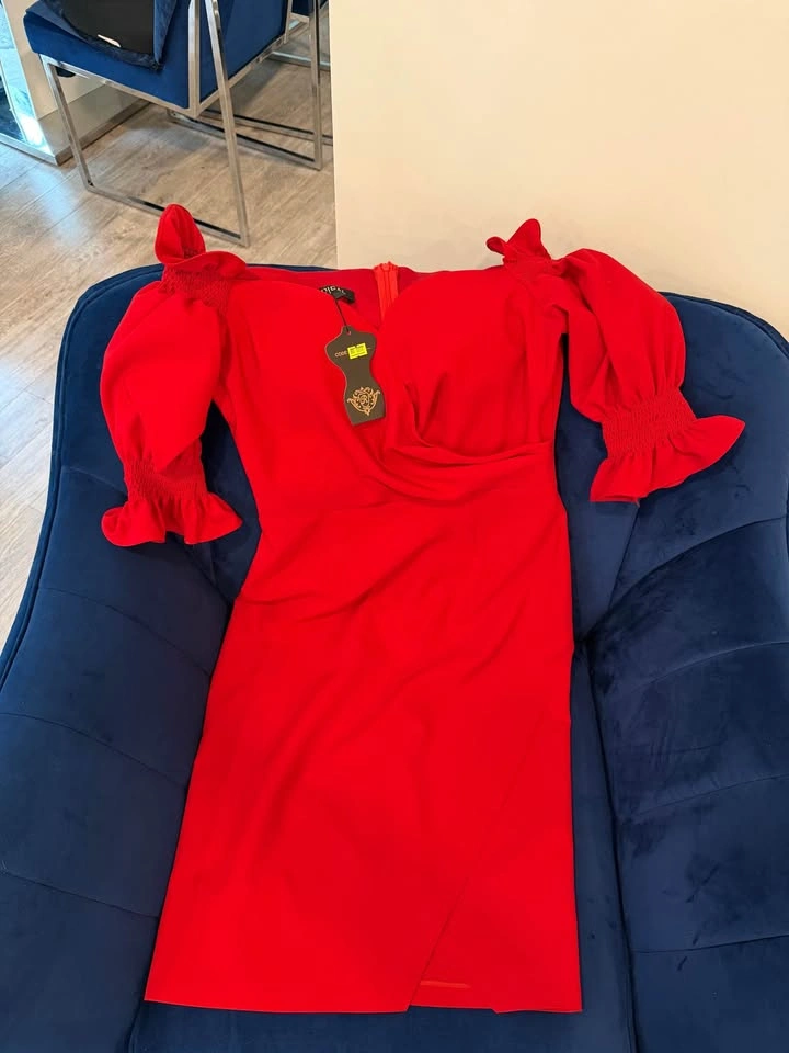 Neck Split Midi Dress - photo 2