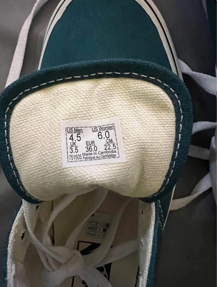 Vans Old Skool Teal Sneakers - Women's Size 6 - photo 3