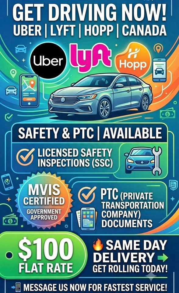 Rideshare Safety Inspection & PTC Document Help