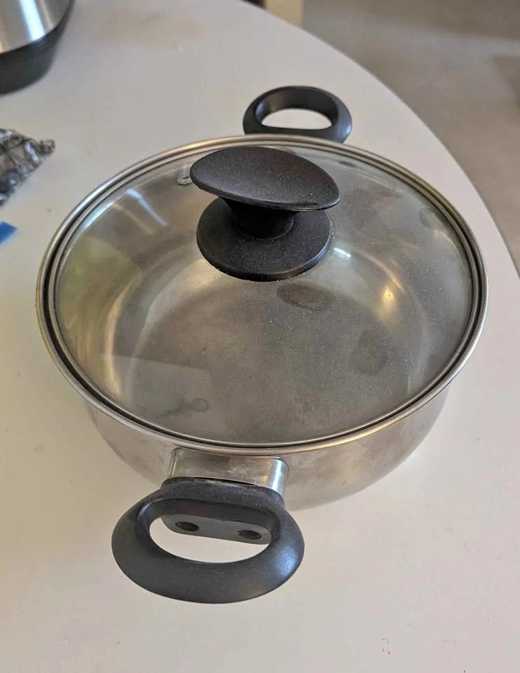 Stainless Steel Pot with Glass Lid