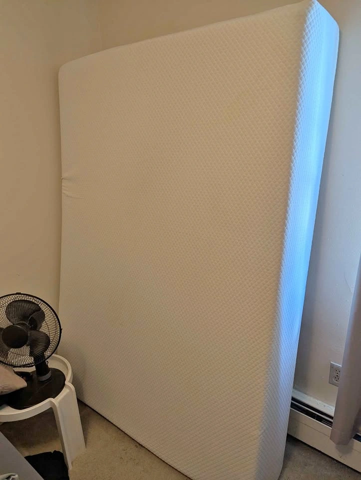 Full/Double, White, Gel Memory Foam Mattress - quite firm