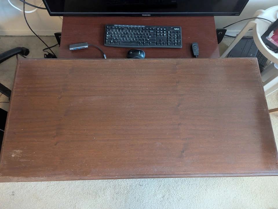 Vintage Wooden Coffee Table with Storage Cabinet - photo 2