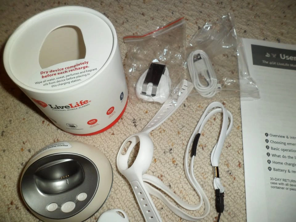 LiveLife Personal Mobile Alarm device 4GX - white LIKE NEW - photo 3