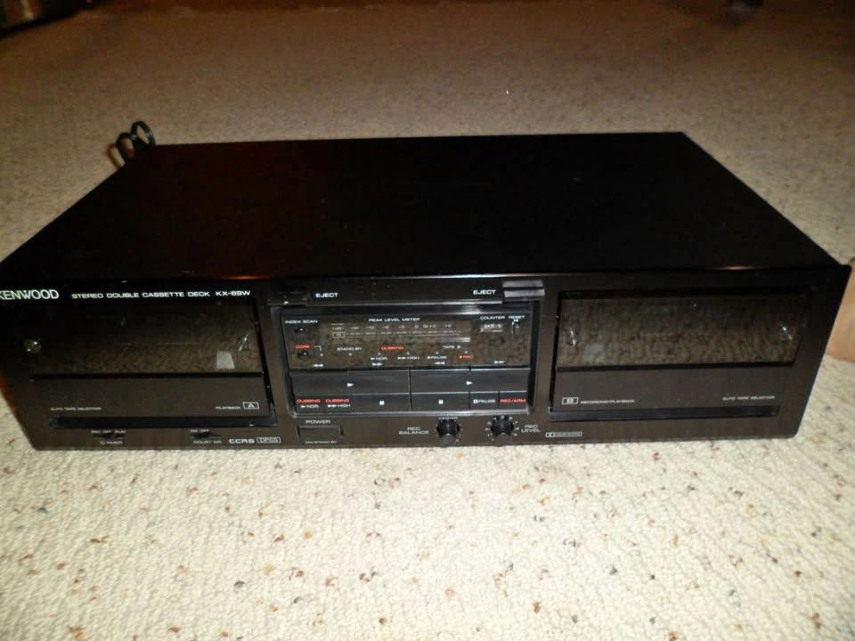 KENWOOD KX-69W Double Stereo Cassette Deck player TESTED WORKING
