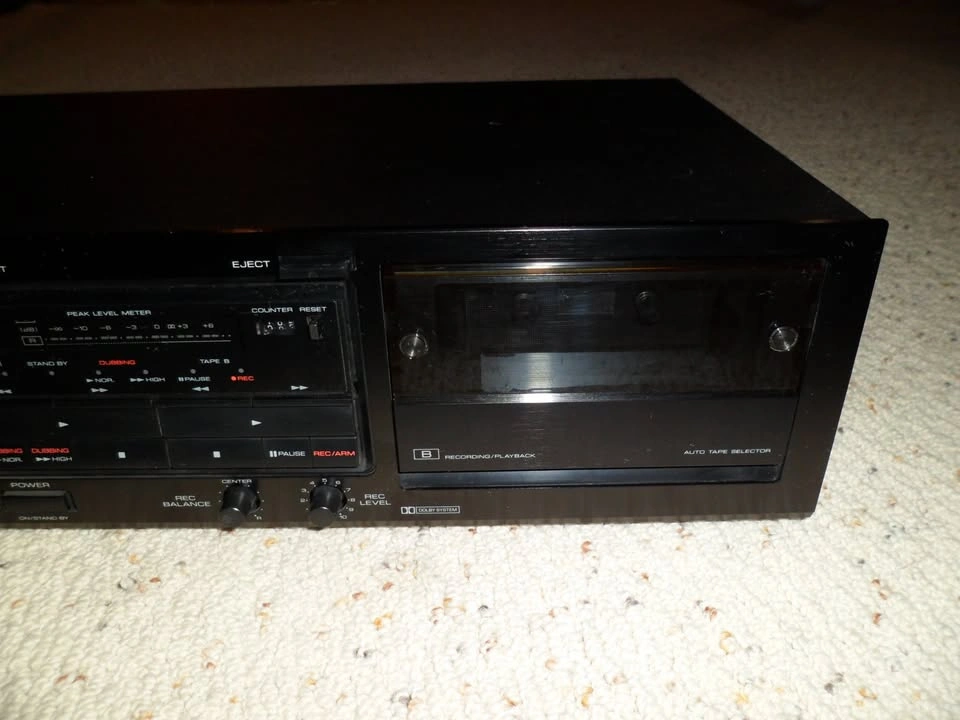 KENWOOD KX-69W Double Stereo Cassette Deck player TESTED WORKING - photo 3