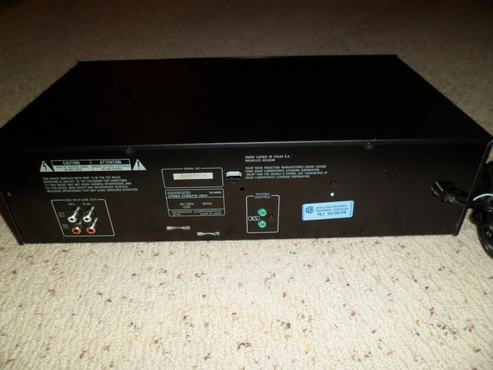 KENWOOD KX-69W Double Stereo Cassette Deck player TESTED WORKING - photo 4