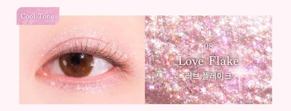 Eyeshadow Liquid Glitter - dasique Starlit Jewel in 08 Love Flak - photo 4