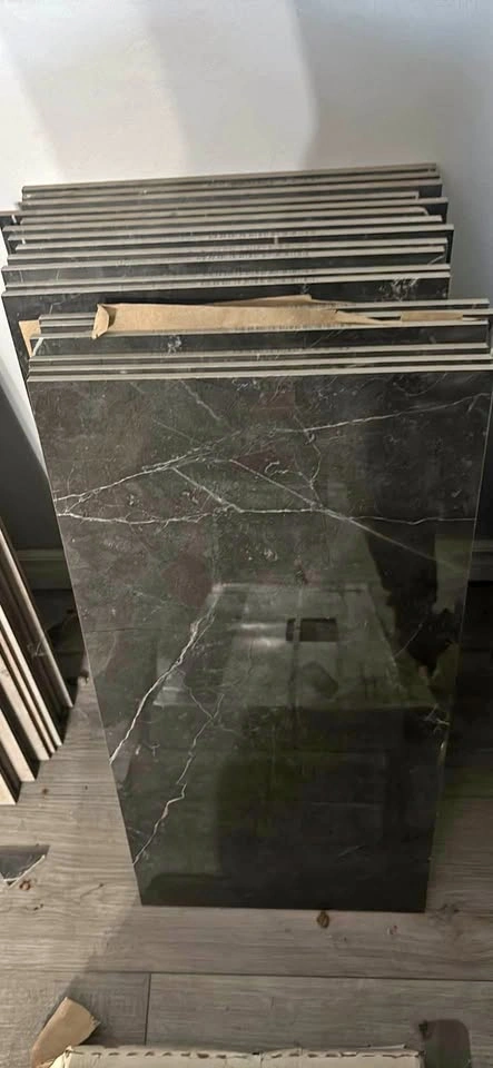 Enigma Trentino Graphite Polished Rectified Porcelain Tile