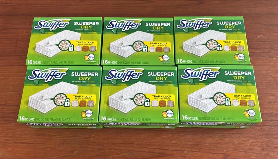 6 X Swiffer Sweeper Dry Cloths