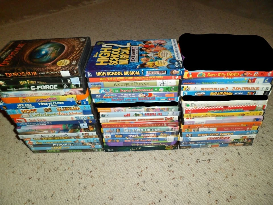 LOT of 47 kids DVD's movies and tv shows #1