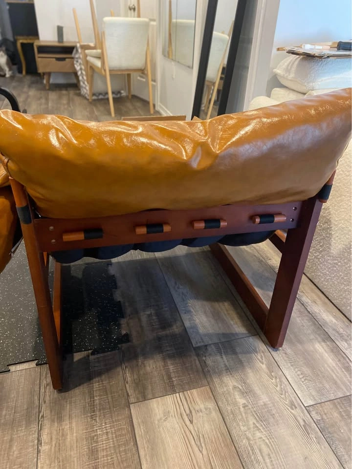 Vintage-Style MCM Lounge Chair | Caramel Tone 🤎 - photo 4