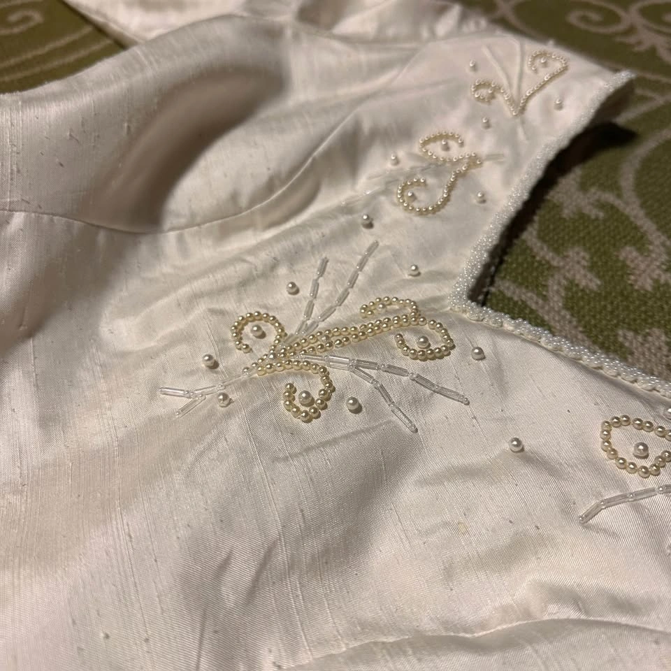 VINTAGE Minna Haute Couture Silk Shantung Wedding Dress - photo 5