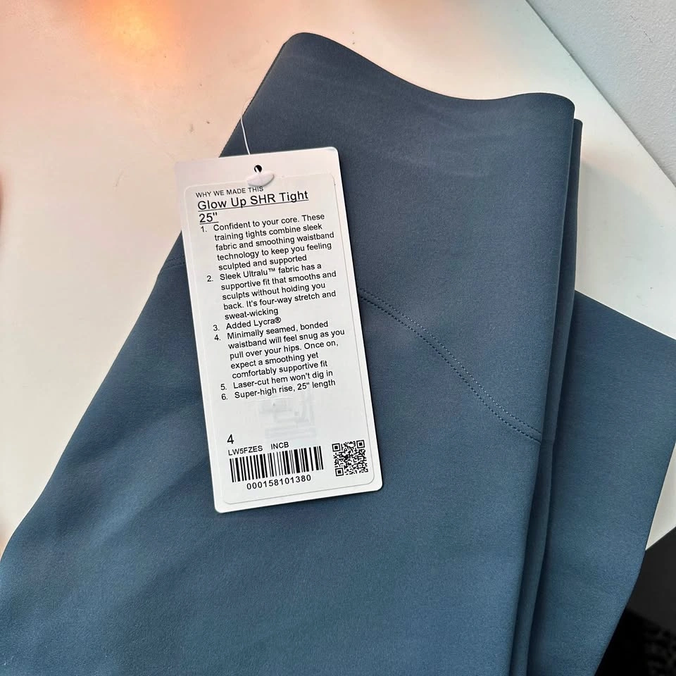 NEW lululemon Glow Up™ Super-High-Rise Tight 25" Indochine Blue