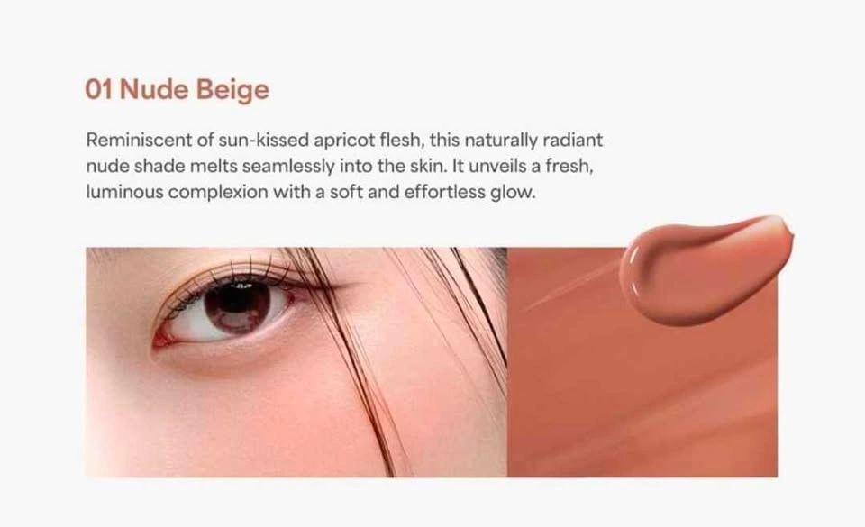 Liquid Blush - House of Hur Moist Ampoule Blusher 01 Nude Beige - photo 4