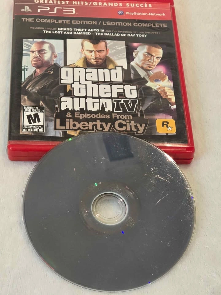 PS3 Grand Theft Auto GTA IV Complete + GTA V 2 Game Lot - photo 4