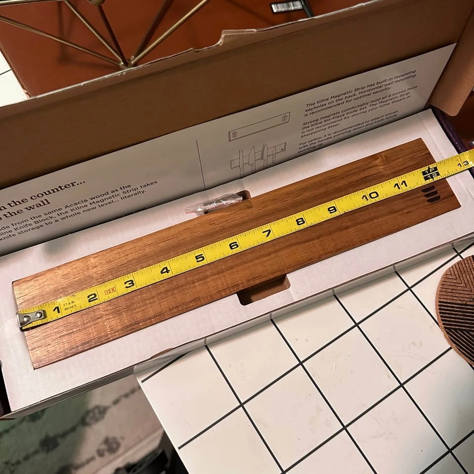 Kilne Acacia Wood magnetic knife strip - photo 3