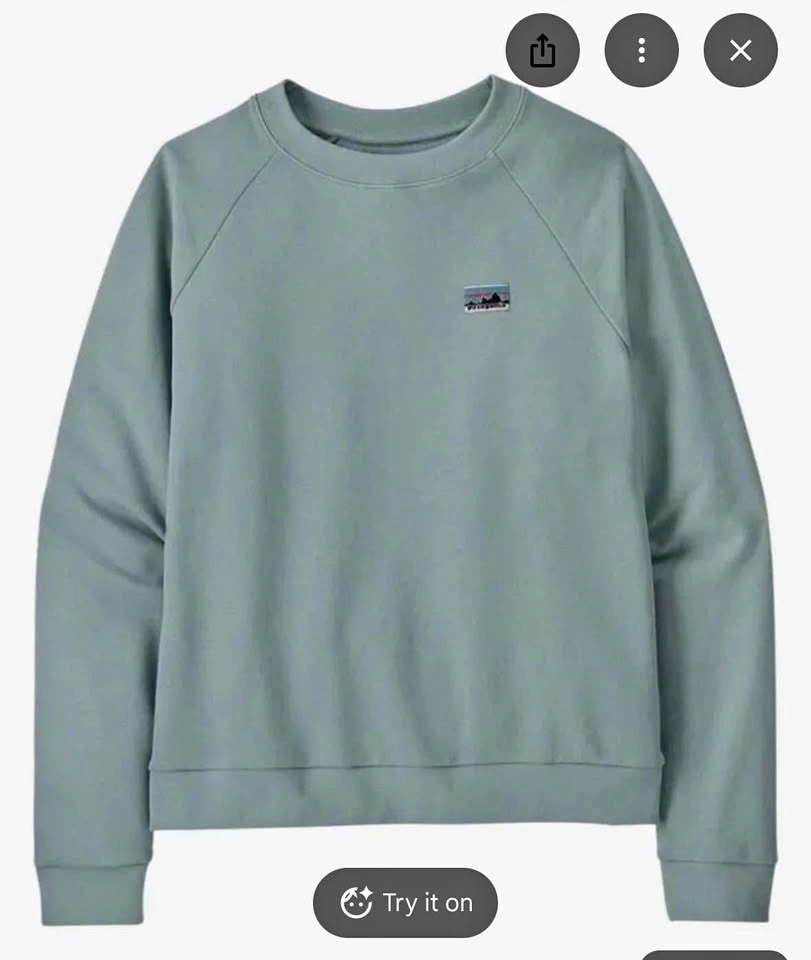 Patagonia Essential Sweatshirt Organic Cotton Top Women’s S
