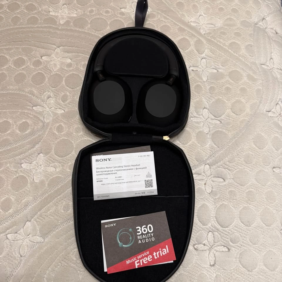 Sony WH-1000XM5 Wireless Noise Cancelling Headphones, Black - photo 3