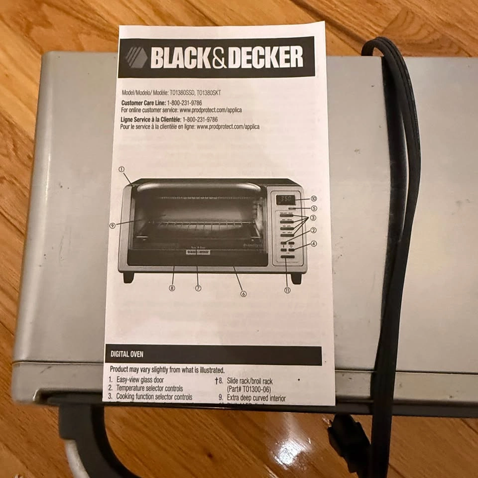 Black & Decker Oven, Silver, Mint condition - photo 2