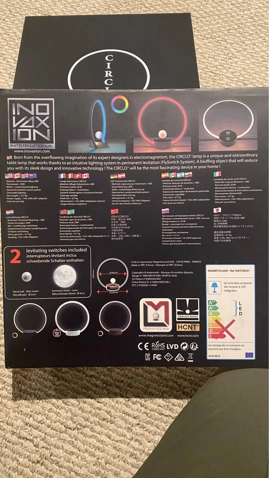 Circlo Lamp magnetic floating switch - $40 OBO - photo 3