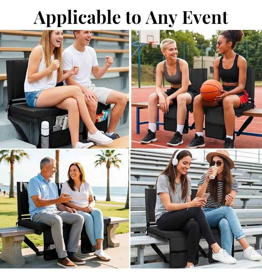 Lilvduybz 2 PCS Stadium Seats for Bleachers Brand new - photo 4