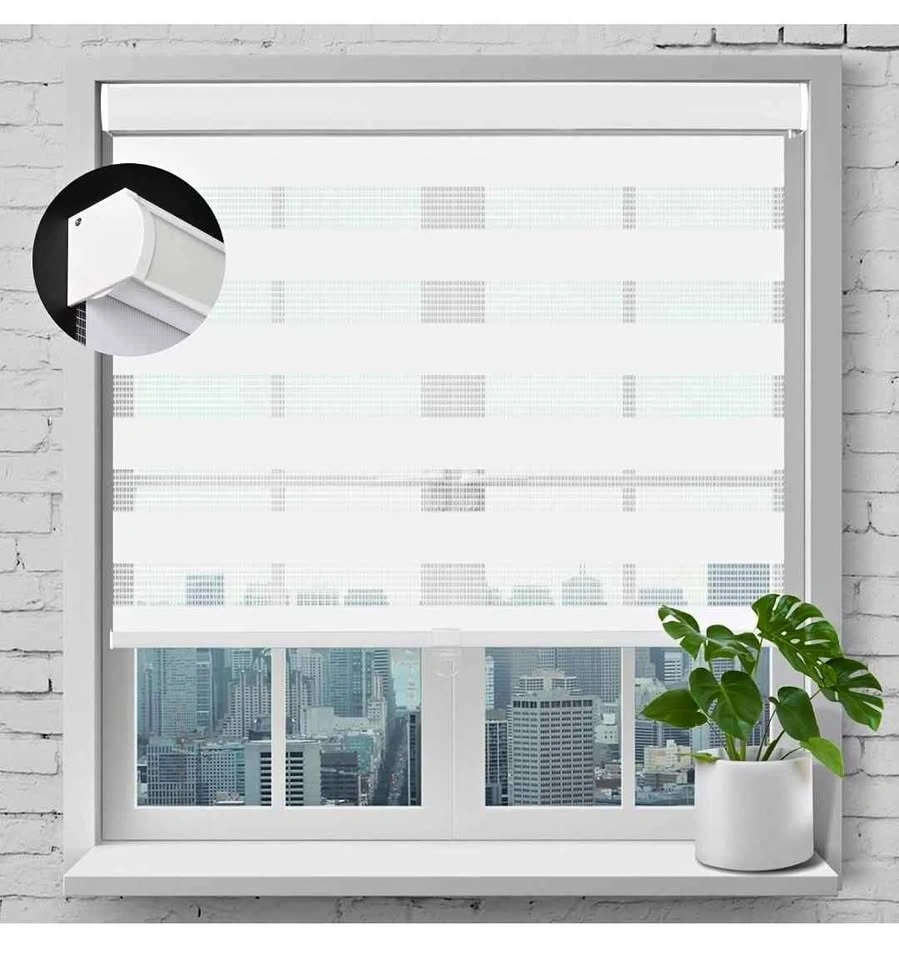 SEEYE Cordless Zebra Roller Blinds 30"x72"