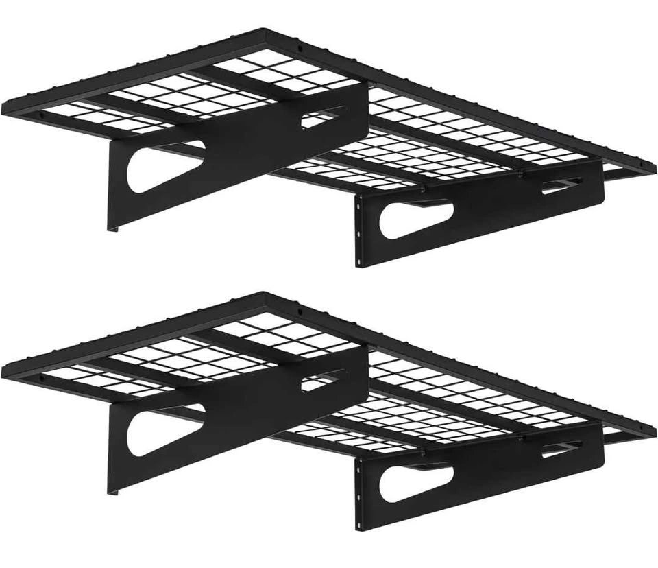 HOHYN Garage Shelving Wall Mounted Storage Rack 2-pack 36"x18" - photo 2