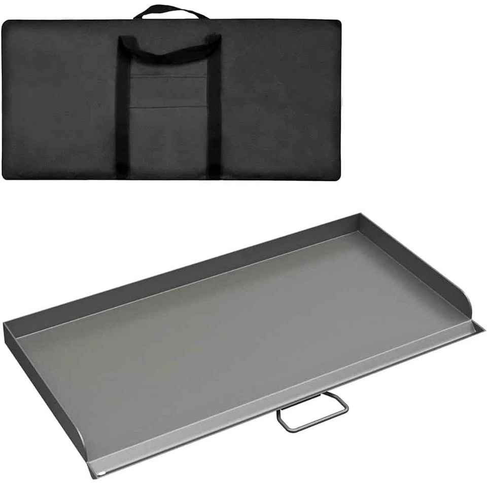 BBQ-PLUS Professional Flat Top Steel Griddle with Carry Bag