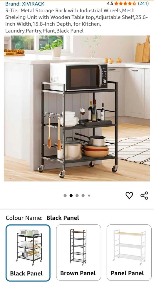 XIVIRACK 3-Tier Metal Storage Rack (Assembly manual not included - photo 2