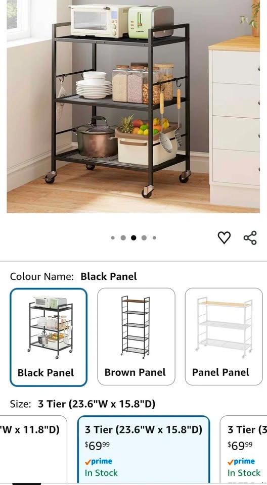 XIVIRACK 3-Tier Metal Storage Rack (Assembly manual not included - photo 3