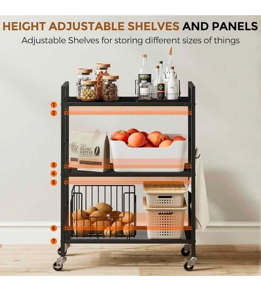 XIVIRACK 3-Tier Metal Storage Rack (Assembly manual not included - photo 5