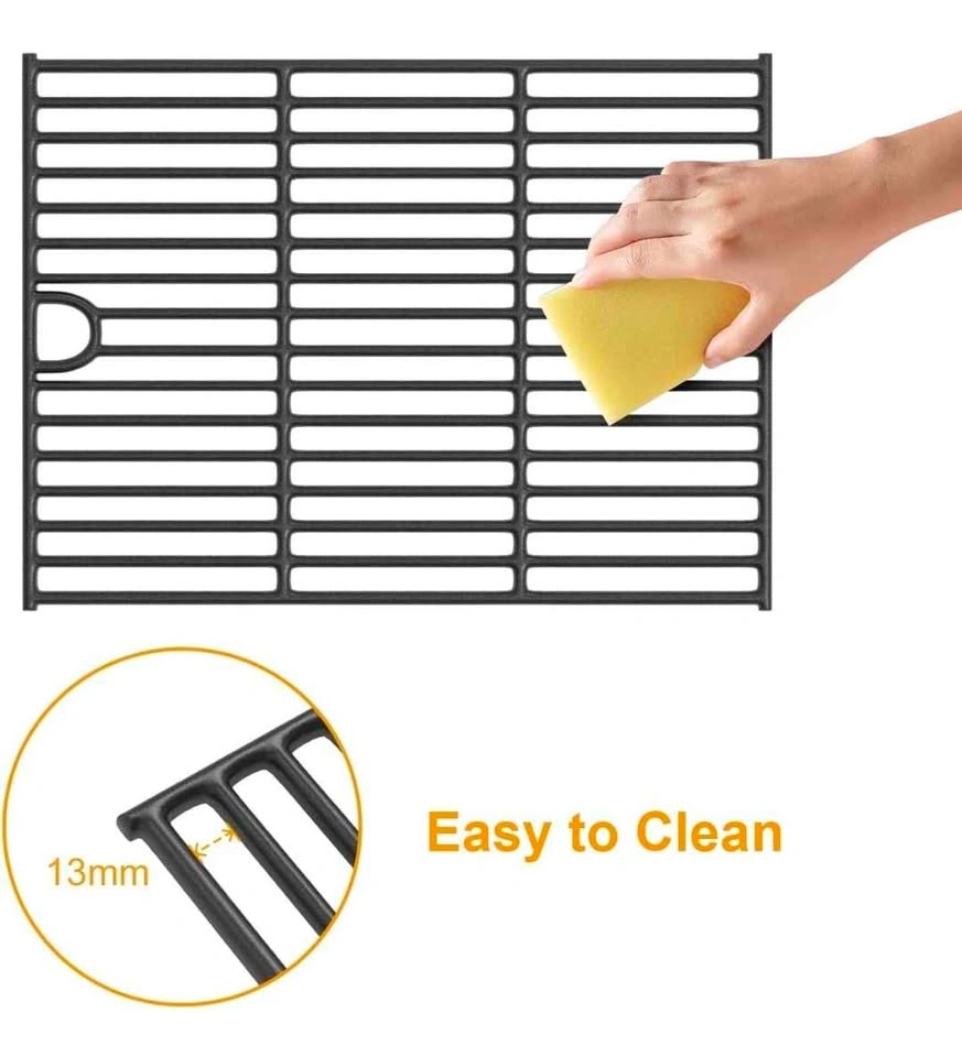 Grilling Corner 17" Cast Iron Grill Grates Replacement, 2-Pack - photo 3