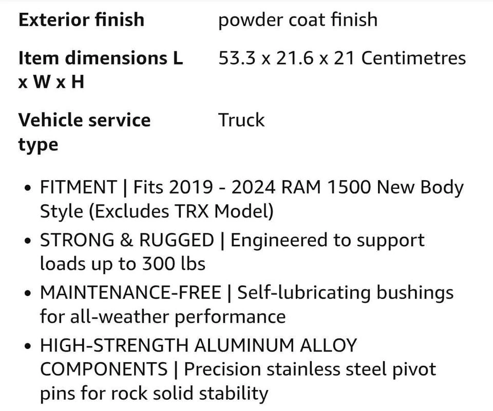AMP Research BedStep for 07-21 RAM 1500 (bolts not included) - photo 5