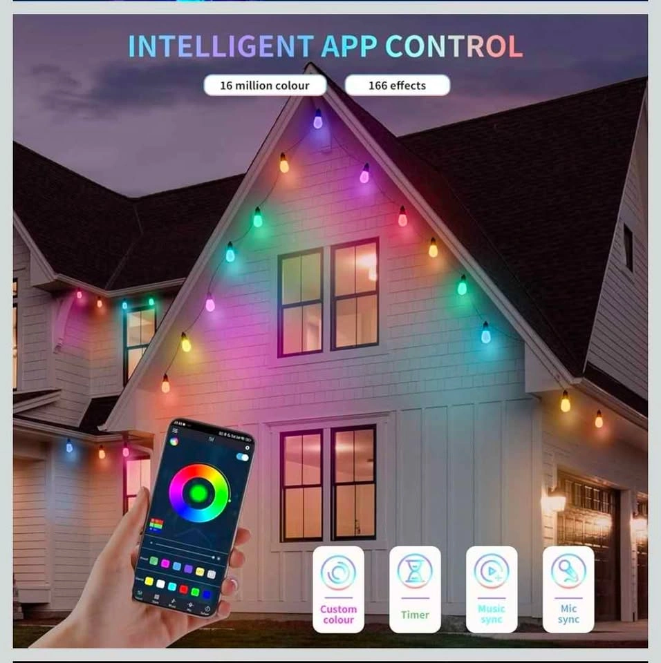 CAWWS Outdoor String Lights 100FT - photo 5