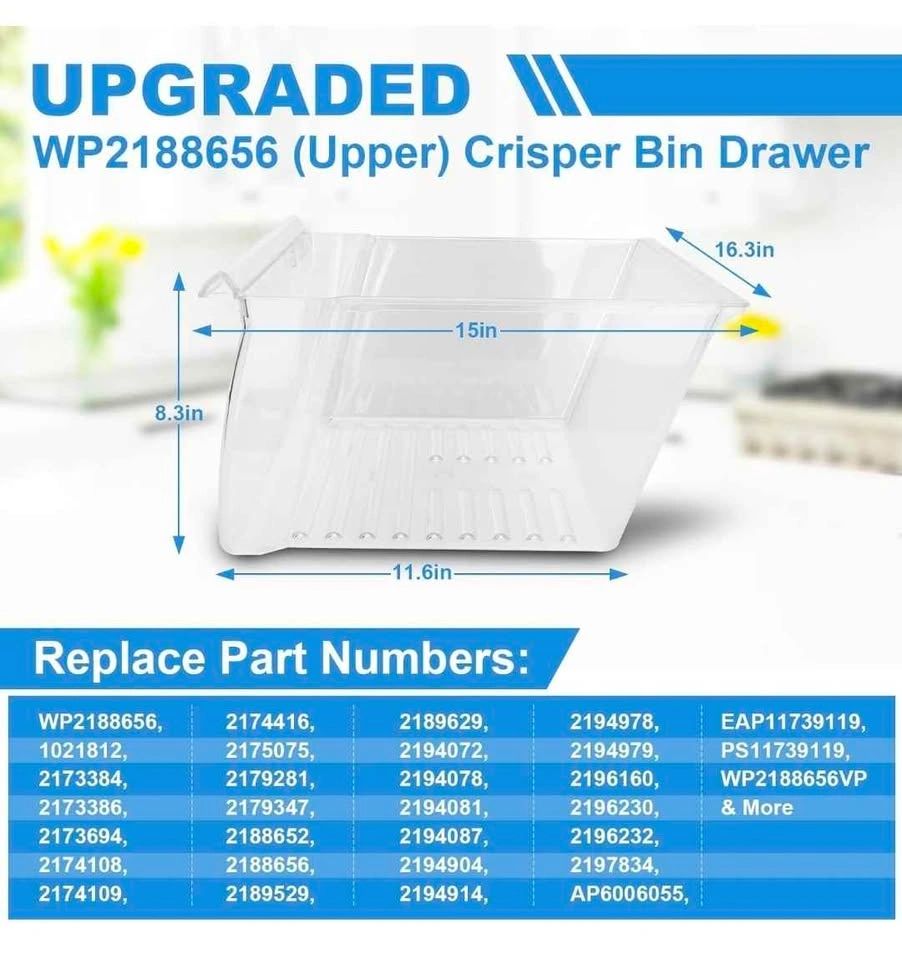 M Motico Refrigerator Crisper Bins 2188656 & 2188664 - photo 3