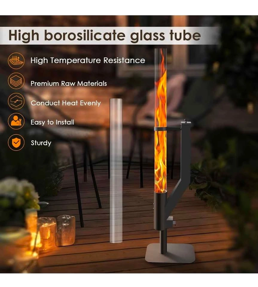 Gleaming star Pellet Patio Heater Glass Tube Replacement H39 - photo 5