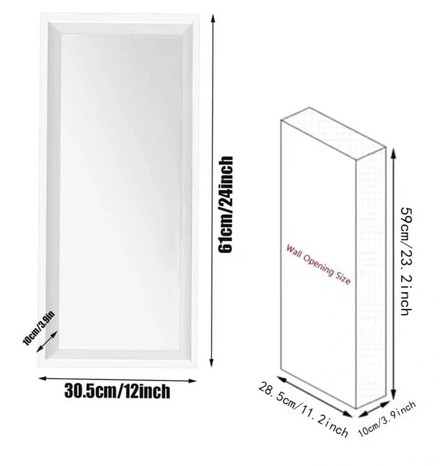 Recessed Shower Niche Shelf cream white 12"x24" - photo 5