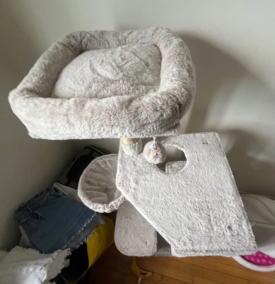 Tall cat tree scratch tower bed climbing post - photo 5