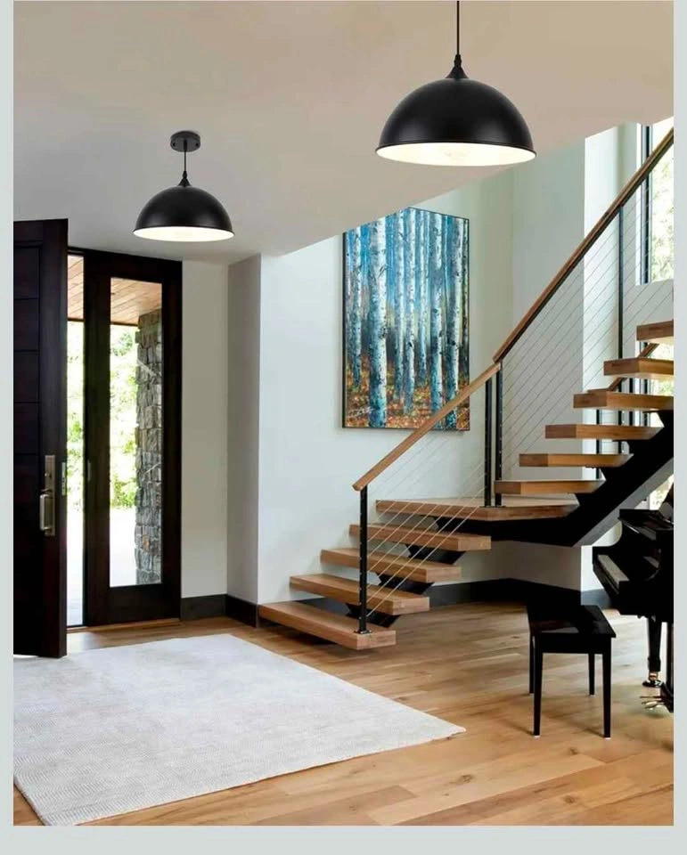 PINDODO Black Dome Pendant Lights 11.8 inch, 2 Pack - photo 4