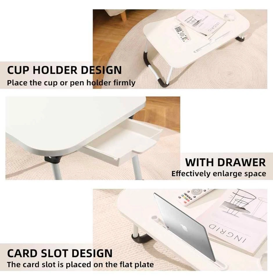 EAQ Laptop Bed Desk, Portable Foldable Bed Tray Table - photo 3