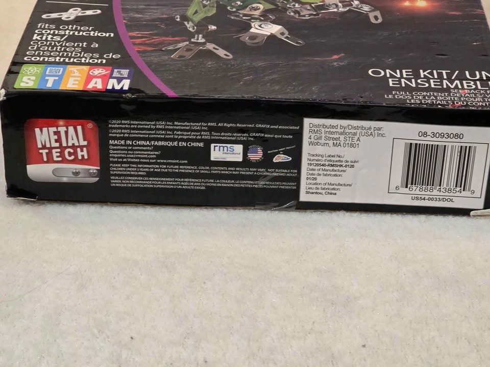 Metal Tech Glowbrilliant Dilophosaurus 156 Pc Kit - photo 3