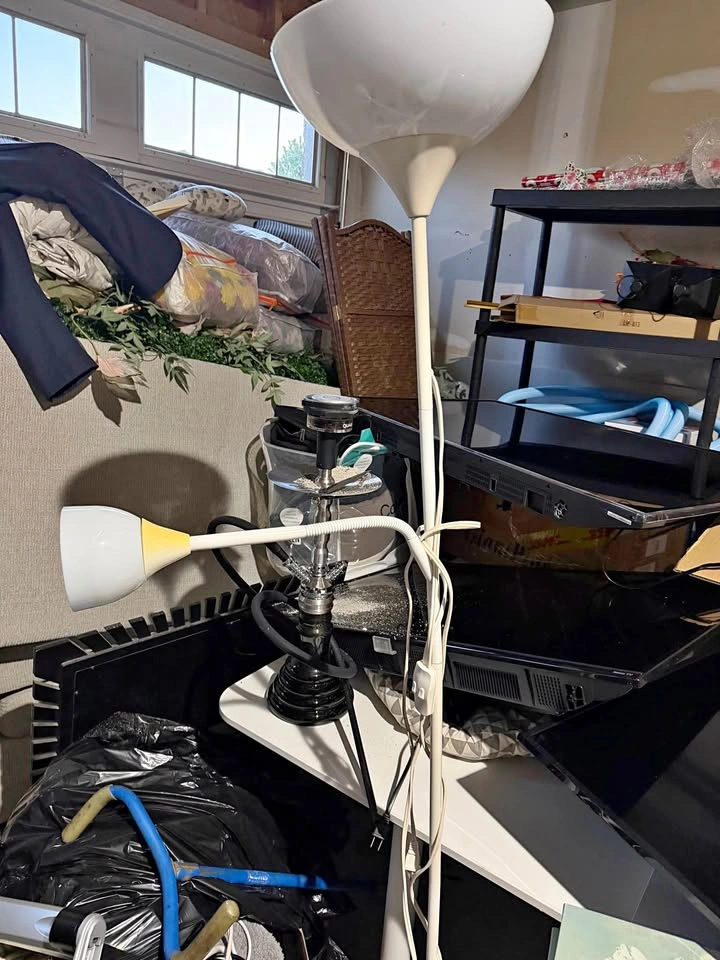 IKEA NOT white floor lamp with reading light