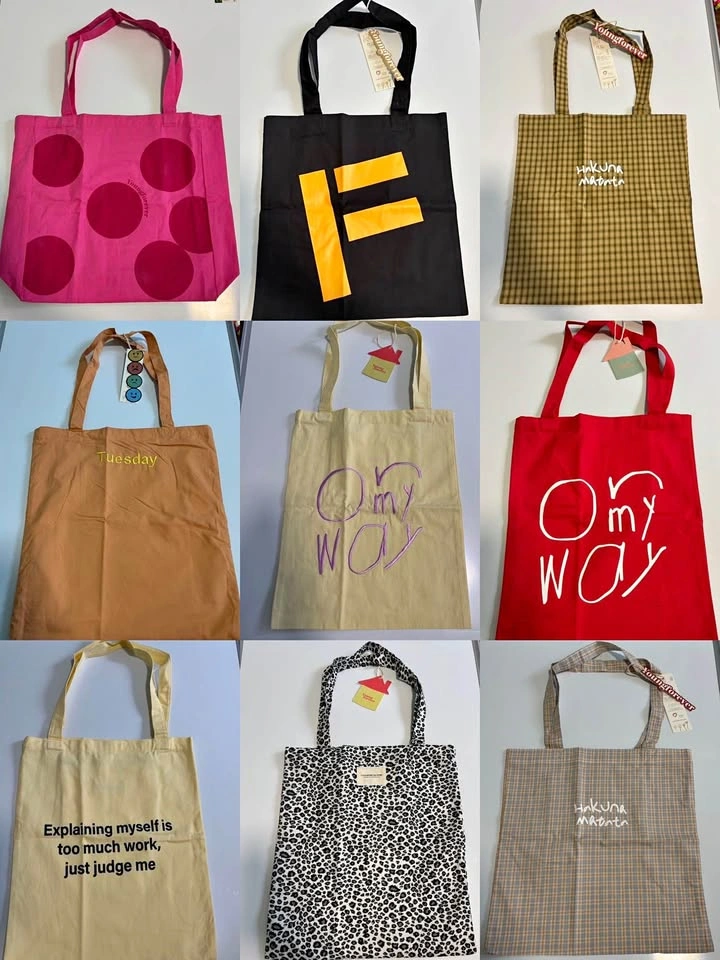 Assorted Canvas Tote Bags