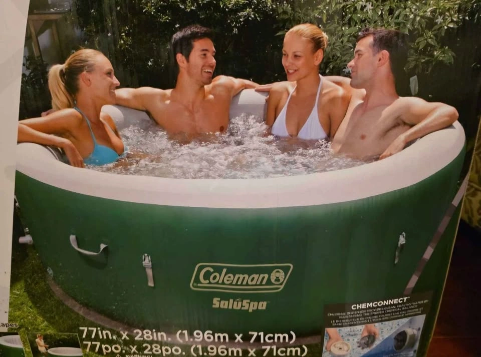 Coleman SaluSpa Inflatable Hot Tub Spa – Brand New – 4-6 Adults