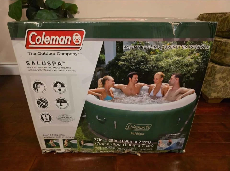 Coleman SaluSpa Inflatable Hot Tub Spa – Brand New – 4-6 Adults - photo 2
