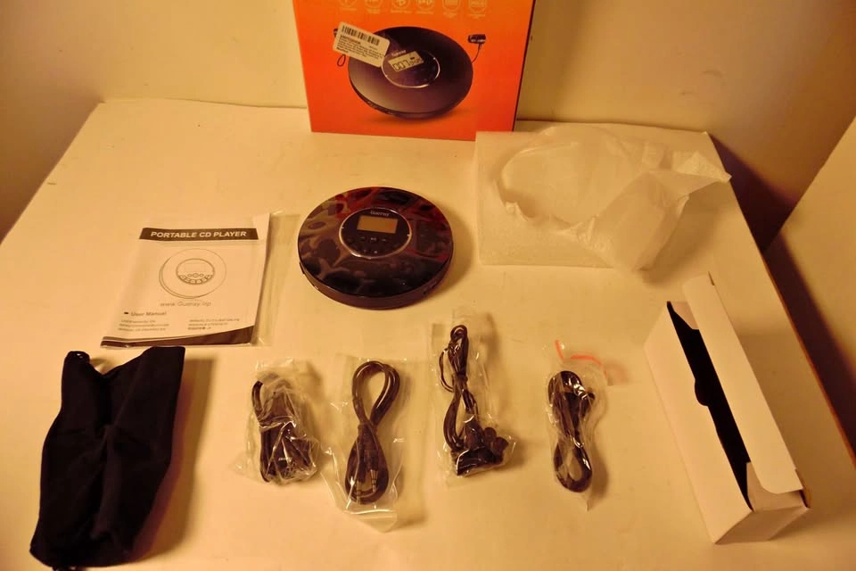 Gueray Bluetooth Portable CD Player 1400mAh Battery