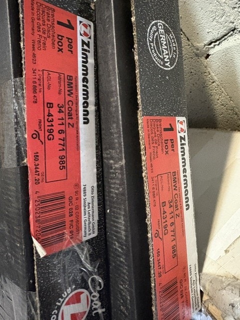 BMW Zimmermann Front Rotors 34 11 6 771 985 / 150.3447.20