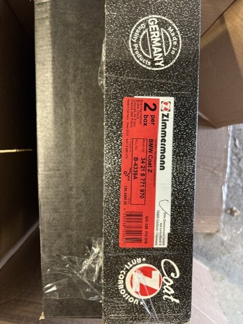 BMW Zimmermann Rear Rotors 34 21 6 771 970 - photo 2
